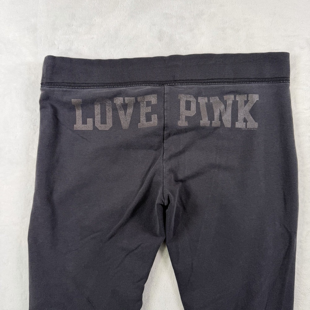 Y2K Victoria's Secret Pink Pants Womens M Flare Love Pink Yoga Dog Activewear